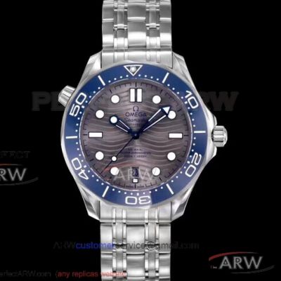 OM Factory Omega Seamaster Diver 300m Co-Axial Master Chronometer Grey Dial 42 MM 8800 Automatic Watch 210.30.42.20.06